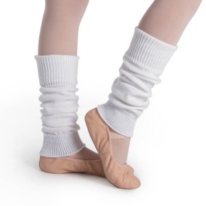 Kids' Bloch Ankle Legwarmers Knitwear White | DUSVO63633