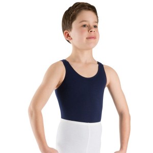 Kids' Bloch Billy Sleeveless Tops Navy | PUSER31278