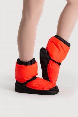 Kids' Bloch Children Warmup Booties Orange Fluro | LUSSX81164