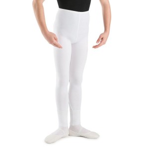 Kids' Bloch Dale Footless Tight White | QUSUV97863
