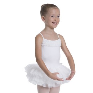 Kids' Bloch Desdemona Leotard Dress White | GUSUC27168