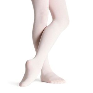 Kids' Bloch Elite Footed Tight Theatrical Pink | USCIF52580