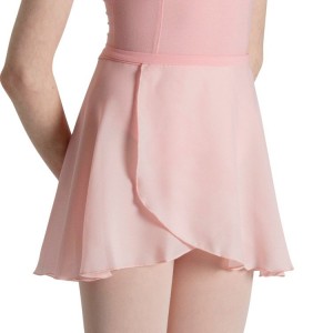 Kids' Bloch Georgina Short Tie Skirts Light Pink | GUSEC49831