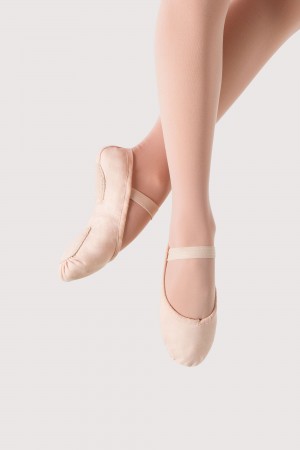 Kids' Bloch Prolite II Canvas Girls Ballet Flats Pink | UUSND65029