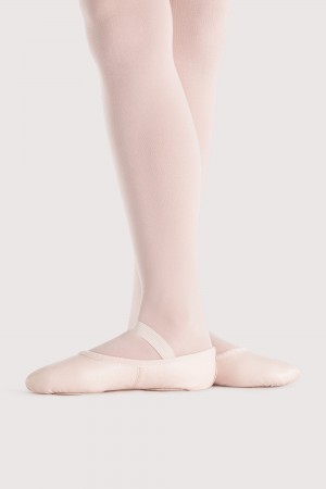 Kids' Bloch Prolite II Leather Girls Ballet Flats Theatrical Pink | BUSSD30864