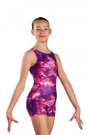Kids' Bloch Rose Reflections Printed Unitards Rose Reflections | SUSVO65786