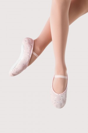 Kids' Bloch Velvet Bunny Hop Girlss Ballet Flats Pink | BUSSO63873