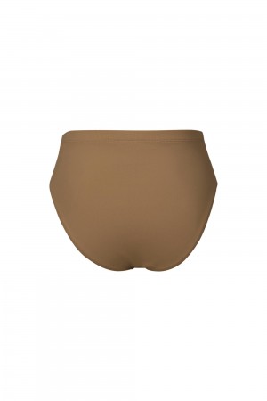 Kids' Bloch Zaniah High Waist Brief Underwear Almond | MUSFT76997