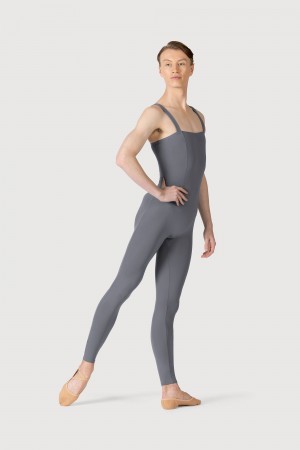 Men's Bloch Curtis Tank Strap Seamed Unitards Slate | FUSHY11569