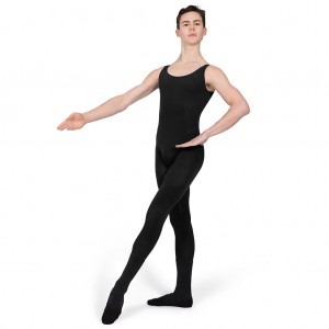 Men's Bloch Imperial Chad N/S Unitards Black | FUSHY13923