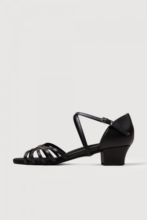 Women's Bloch Annabella 1.5" Dancesport Black | ZUSNQ79700