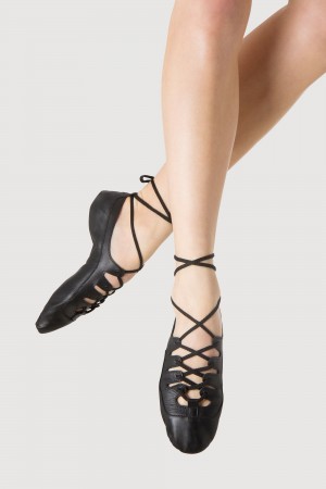 Women's Bloch Celtic Fling Shoe Jazz Black | BUSSO68434