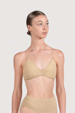 Women's Bloch Deva V Front Underwear Sand | USXBR22962