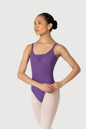 Women's Bloch Elegance Fan Leotards Purple | LUSTR28240