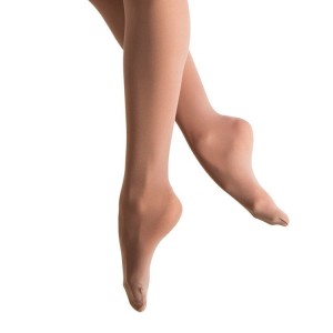Women's Bloch Endura Supplex Footed Tight Tan | YUSGT74412