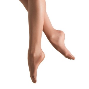 Women's Bloch Fiesta Shimmer Footed Tight Tan | BUSSO78483