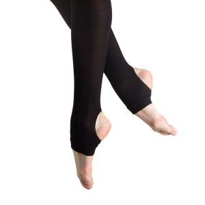Women's Bloch Fiesta Stirrup Feathersoft Tight Black | DUSVO24216