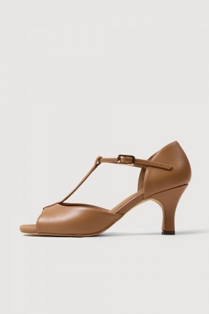 Women's Bloch Illeana 2.5" Dancesport Light Sand | USZPD33957