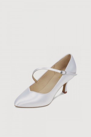 Women's Bloch Monica 2.3" Dancesport White | QUSUV46085