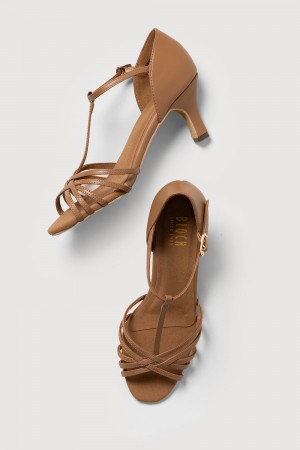 Women's Bloch Nicola 2.5" Dancesport Light Sand | PUSQX59038