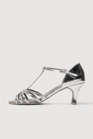 Women's Bloch Nicola 2.5” Dancesport Silver | XUSGW85498