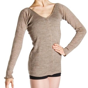 Women's Bloch Piano Merino V Tops Earth | USCIF47027