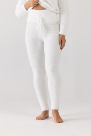 Women's Bloch Popcorn Stitch Tight Knitwear Cream | DUSVO63228
