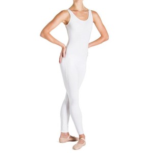 Women's Bloch Utano Scoop Neck Unitards White | EUSVG93141